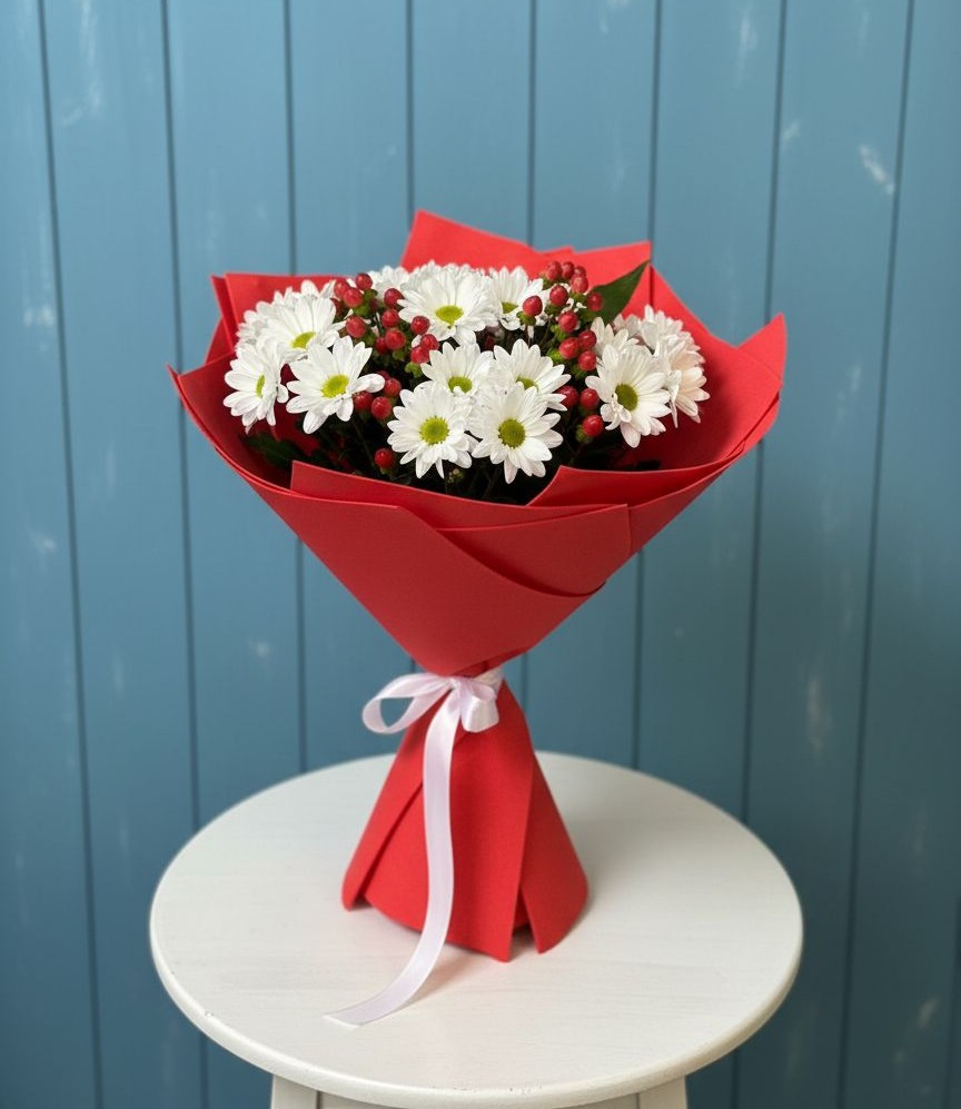 Букет цветов из: Хризантемы в Захарьино