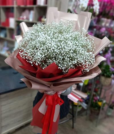 Букет цветов из: Гипсофила в Захарьино