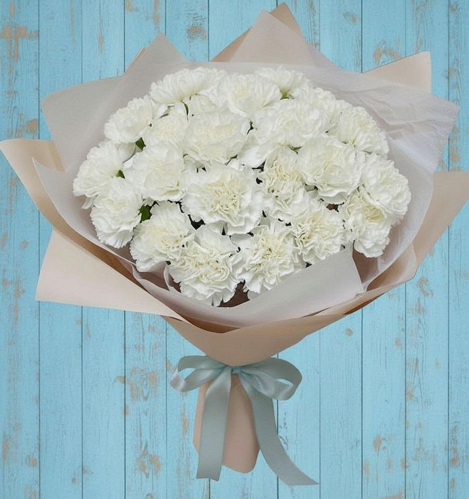 Букет цветов из: Гвоздики в Захарьино