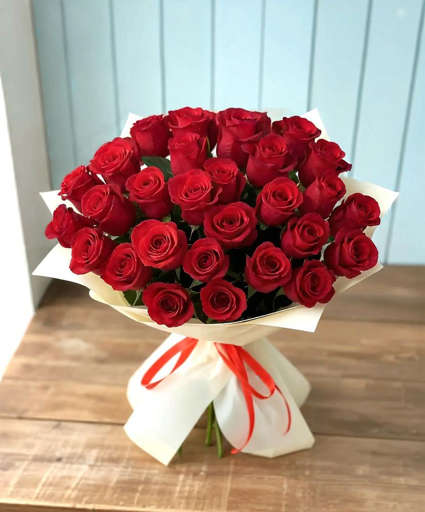 Букет 29 Красных роз в Захарьино