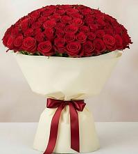 Букет 101 Красная роза Милано в Захарьино
