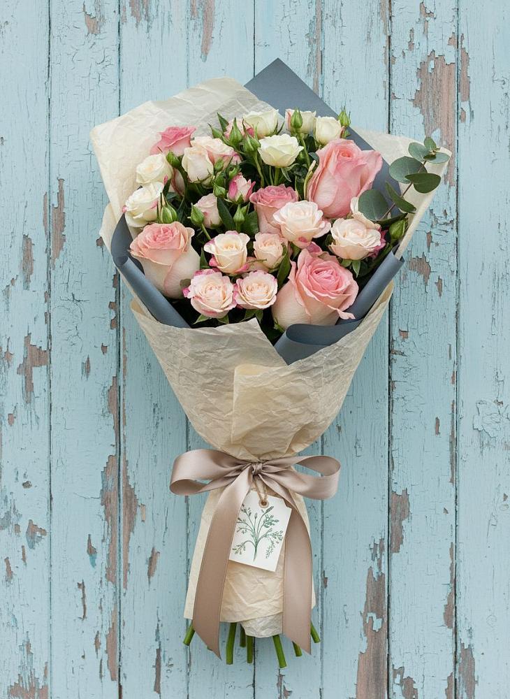 Букет цветов из: Розы в Захарьино