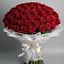 Букет 101 Красная роза Блэк Мэджик в Захарьино