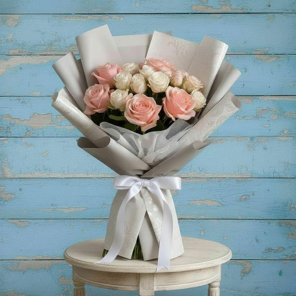 Букет цветов из: Розы в Захарьино