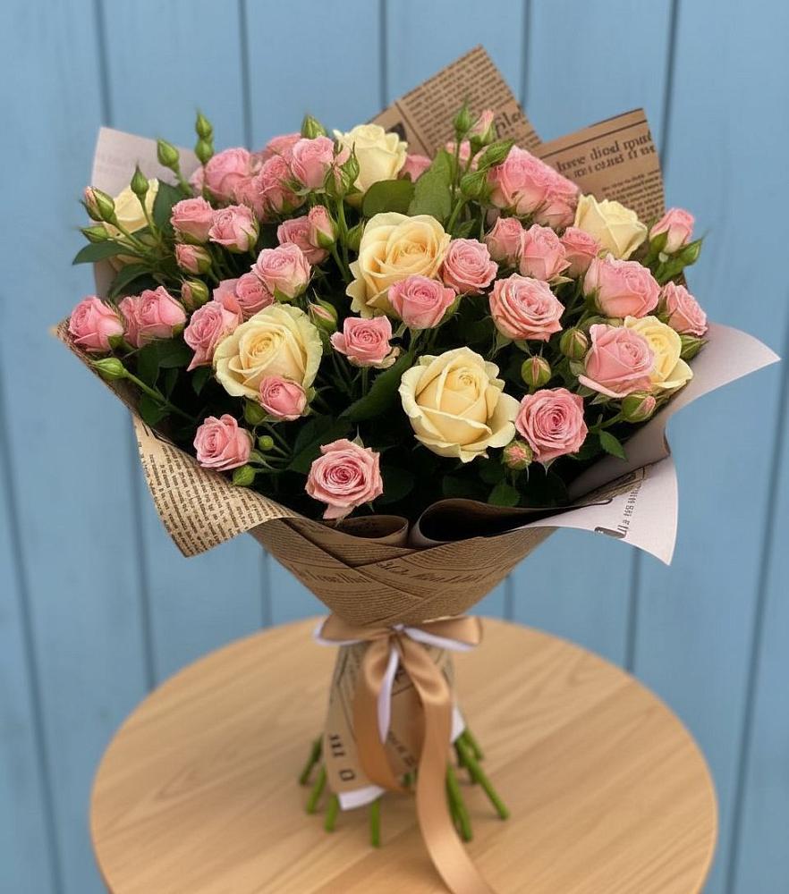 Букет цветов из: Розы в Захарьино