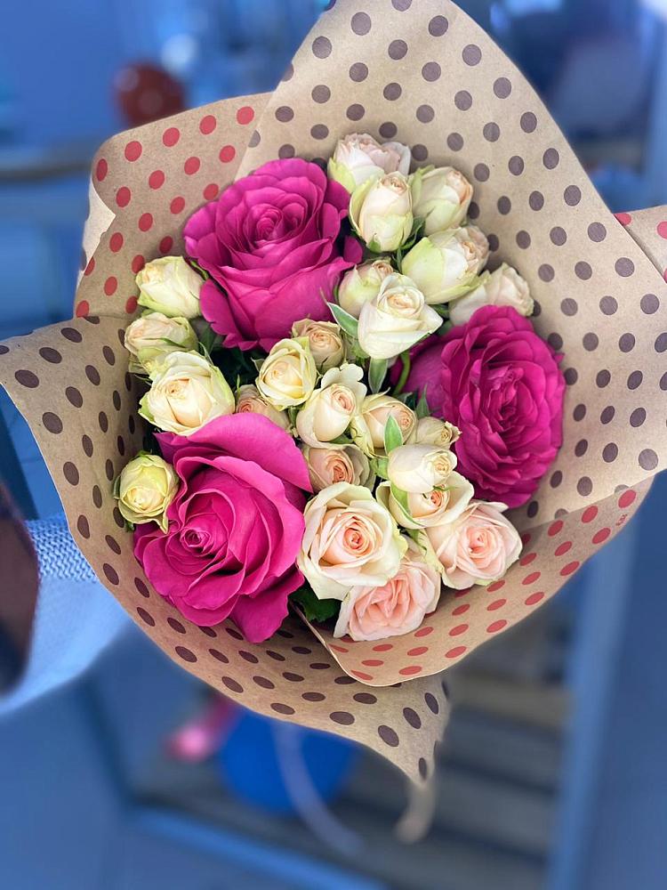 Букет цветов из: Розы в Захарьино