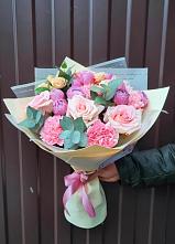 Букет цветов из:  Розы и Гвоздики #REPLACE_PRED# Захарьино
