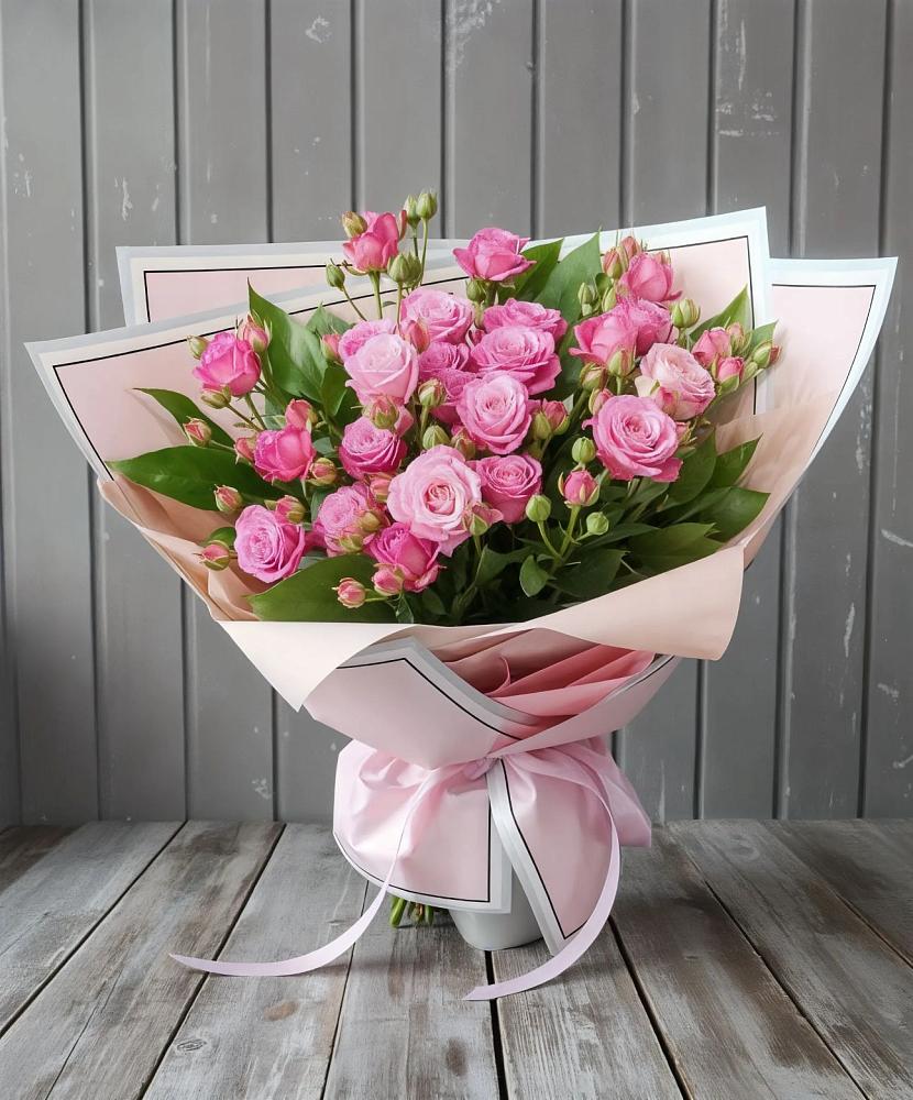 Букет Розовый кустик в Захарьино
