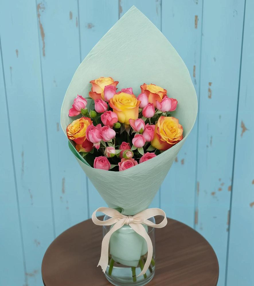 Букет цветов из: Розы в Захарьино