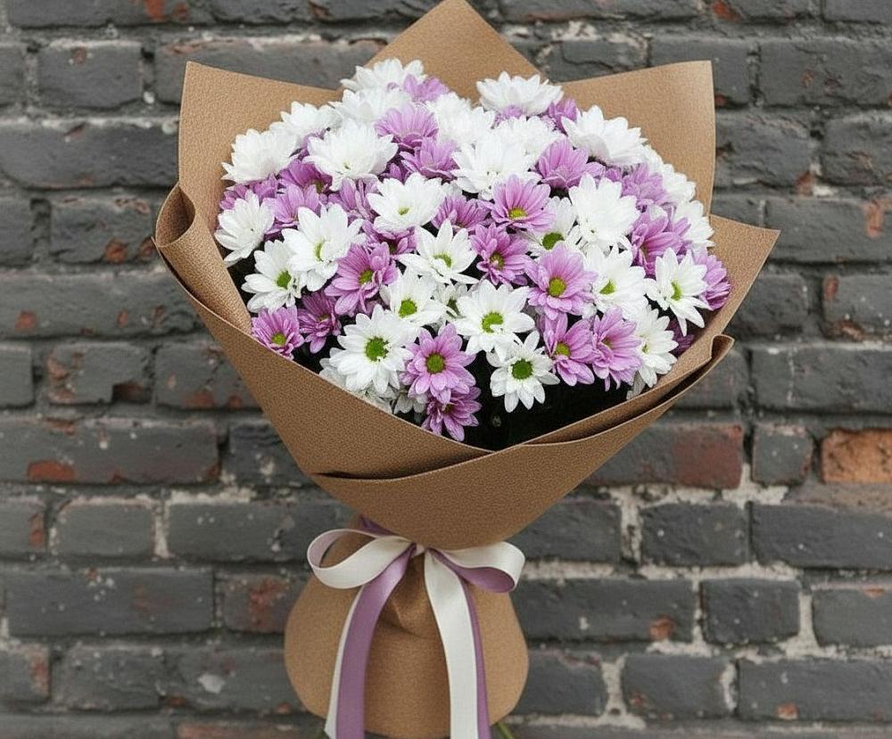 Букет цветов из: Хризантемы в Захарьино