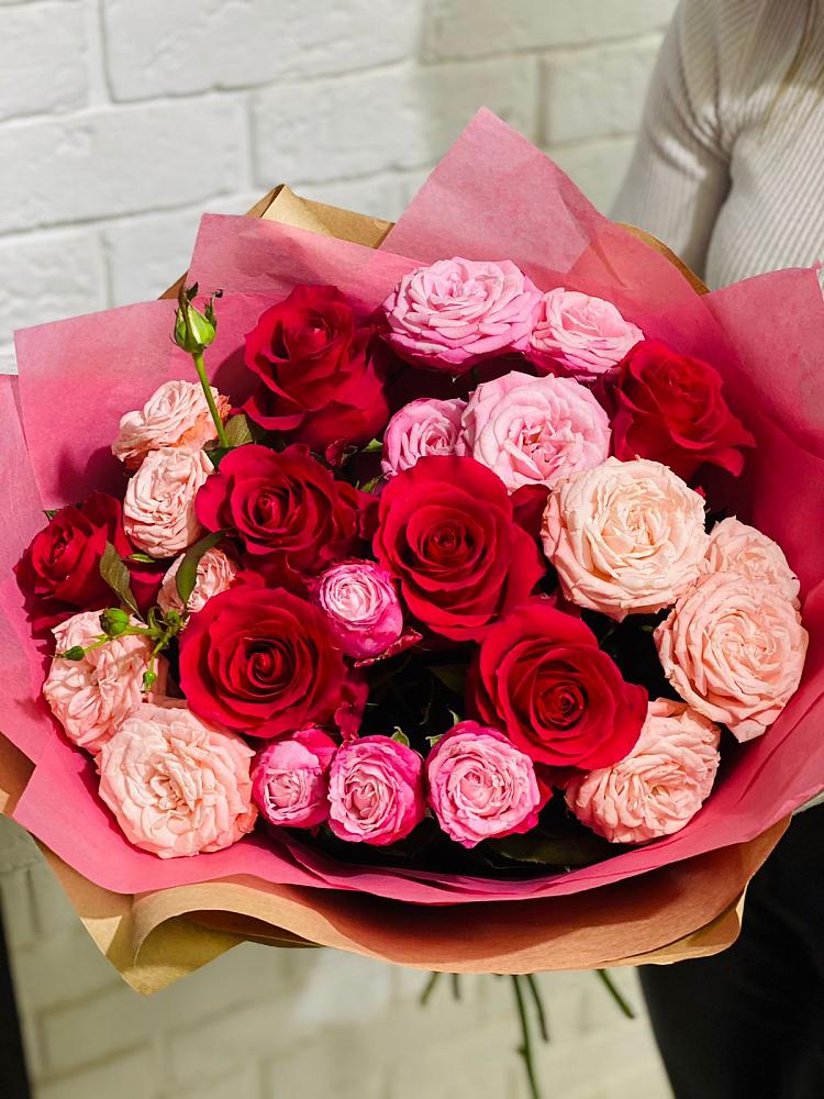 Букет цветов из: Розы в Захарьино