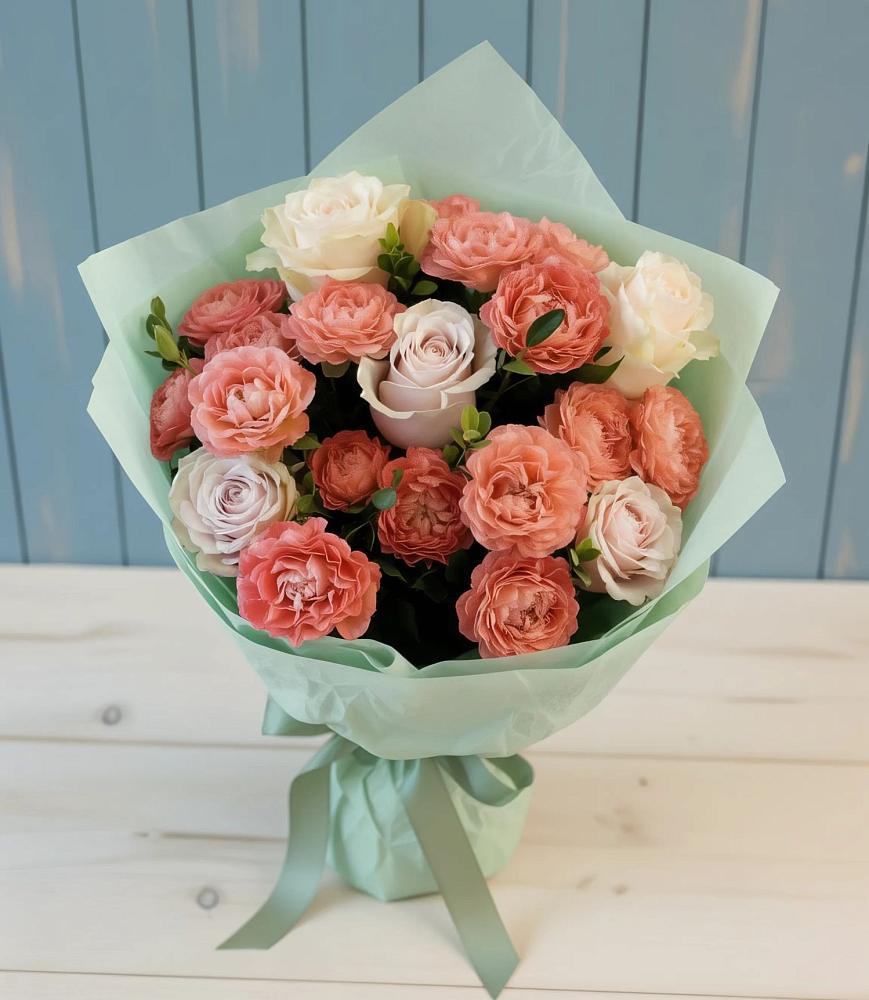 Букет цветов из: Розы в Захарьино