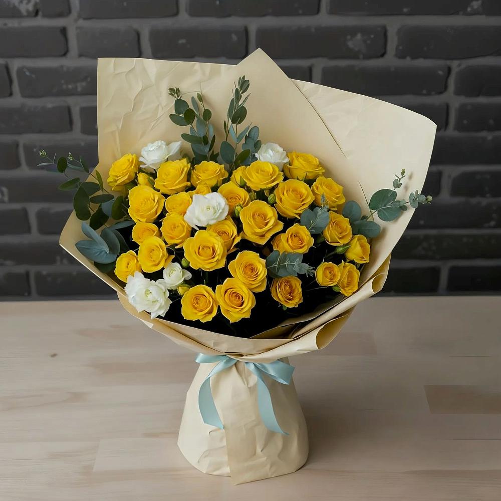 Букет цветов из: Розы в Захарьино