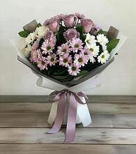 Букет цветов из:  Хризантемы и Розы в Захарьино