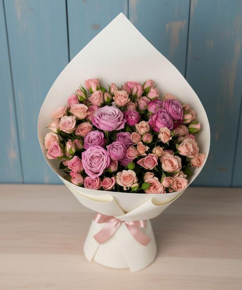 Букет цветов из: Розы в Захарьино