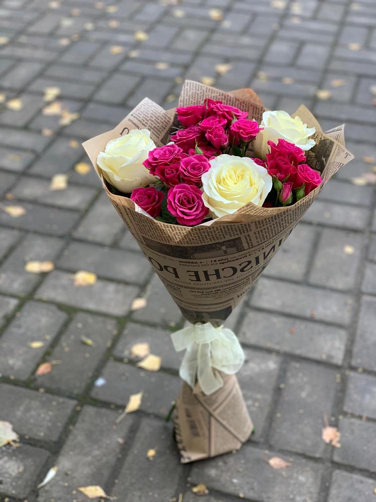 Букет цветов из: Розы в Захарьино