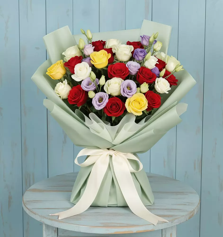 Букет цветов из: Розы в Захарьино