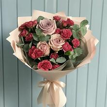 Букет цветов из:  Гвоздики и Розы в Захарьино