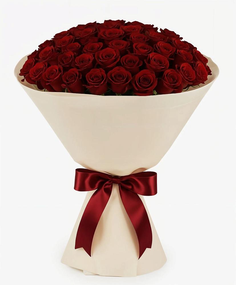 Букет 101 Бордовая роза Блэк Бакарра в Захарьино