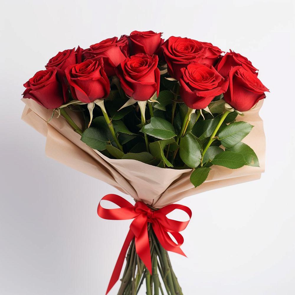 Букет 11 Красных роз Эдлесс Лав в Захарьино